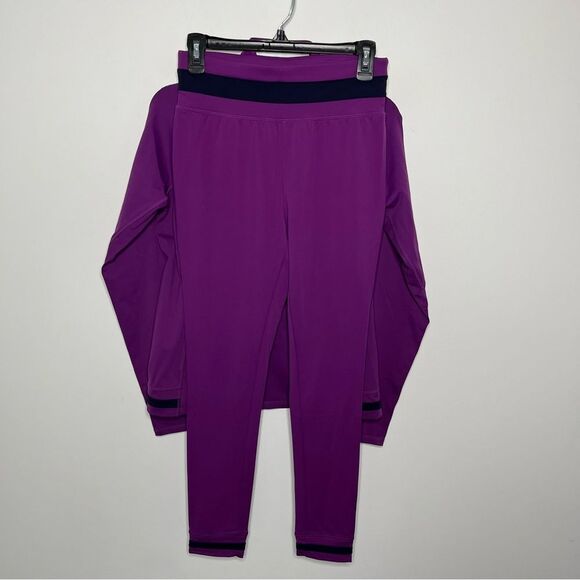 T by Talbots Performance Interlock Jacket & Leggings Set S - Picture 2 of 15